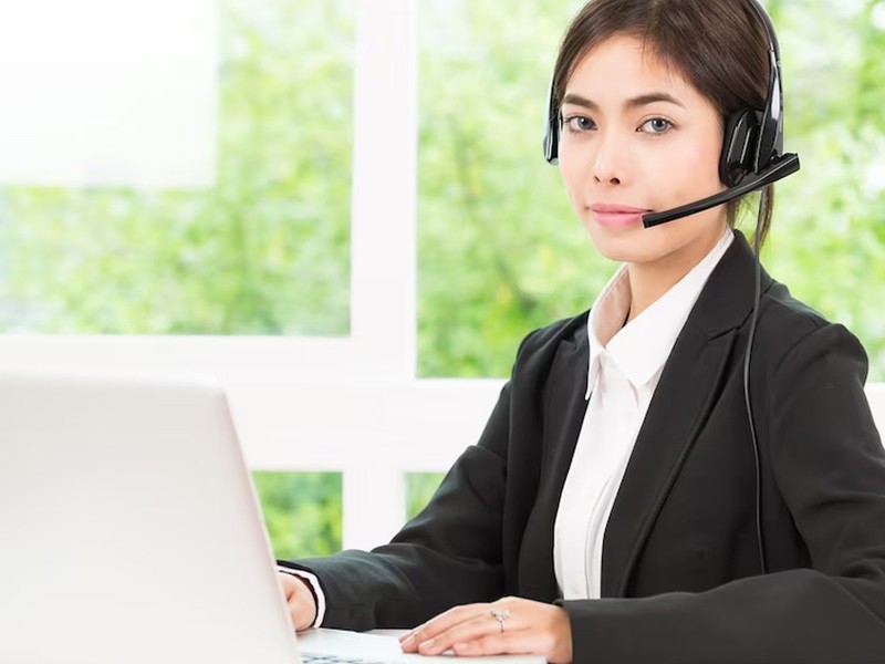 Biểu tượng hỗ trợ khách hàng và liên hệ